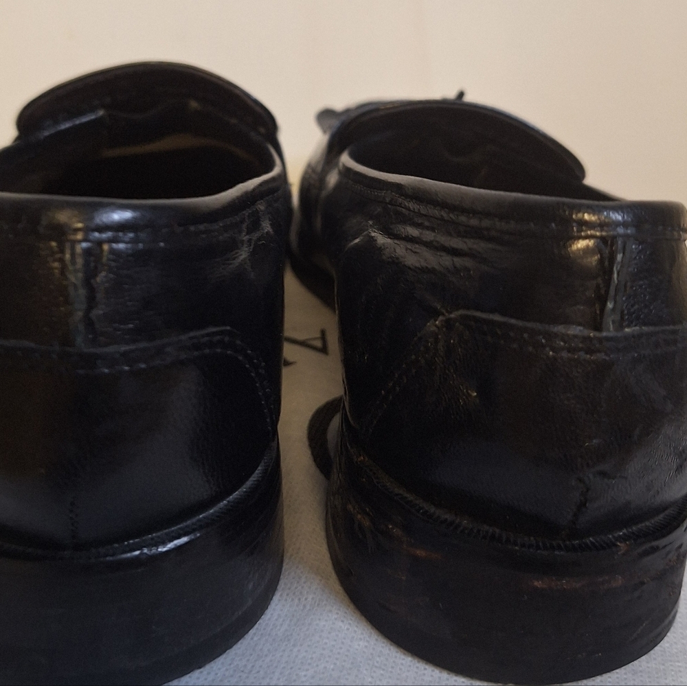 Nunn Bush Classic Black Leather Tassel Loafers Size 9.5 Med - Picture 3 of 5